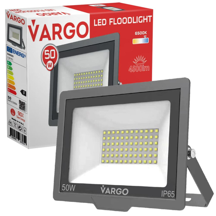 LED прожектор VARGO 50W 220V 4500lm 6500K V-116761